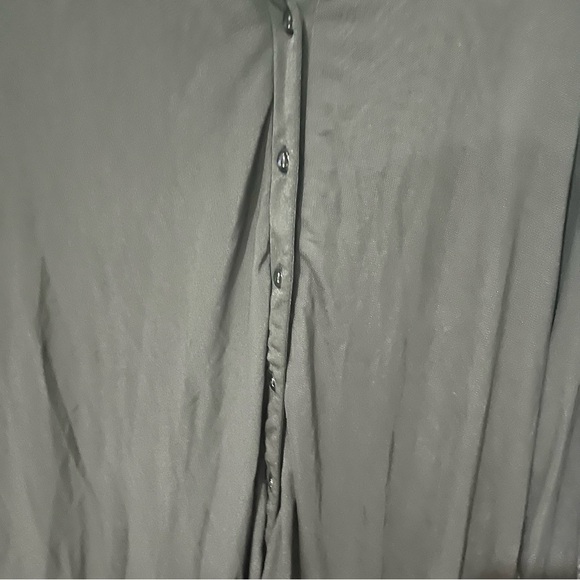 Red Coral black long sleeve sheer top size small - Picture 3 of 8